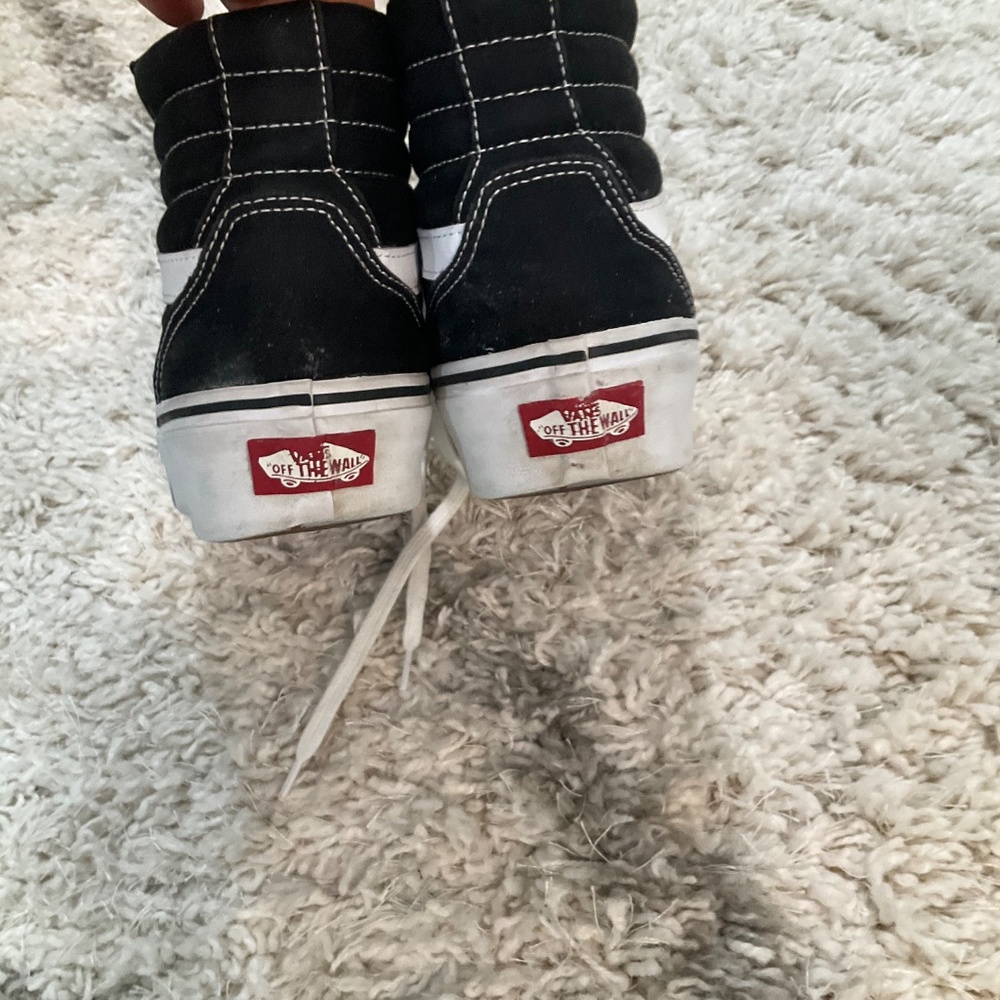 VANS Women’s Filmore High-Top Platform Canvas Black/White Shoes Size 7 - Picture 5 of 8